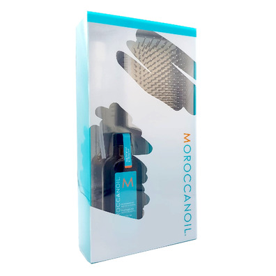 Moroccanoil Treatment 100ml + Ceramic Paddle Brush