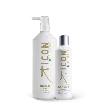 Pack I.C.O.N. Organics Shampoo 1L + Conditioner 250ml