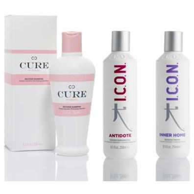 PACK ICON CURE SHAMPOO, ANTIDOTE E INNER HOME